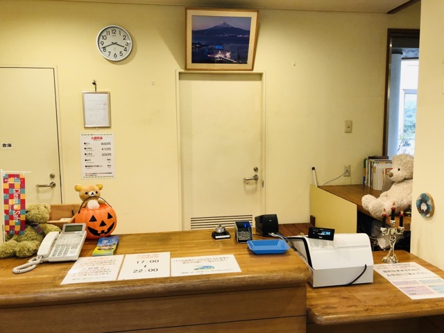 ホテルロッジの受付